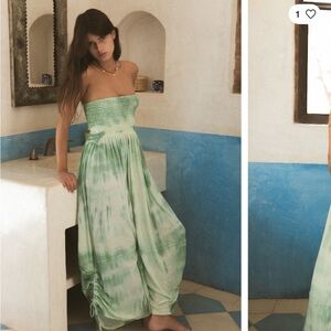 out from under smocked jumpsuit
